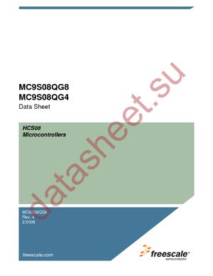 MC9S08QG8CPBE datasheet  