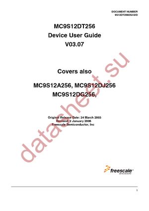 MC9S12A256CFUE datasheet  