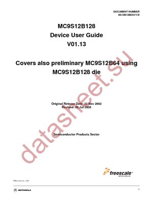 MC9S12B128MFUE datasheet  