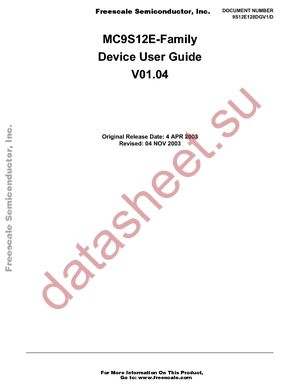 MC9S12E64CPV datasheet  