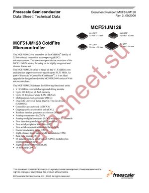 MCF51JM128VLH datasheet  