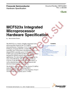 MCF5232CAB80 datasheet  