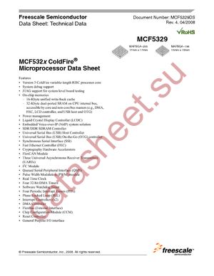 MCF5307CAI90B datasheet  