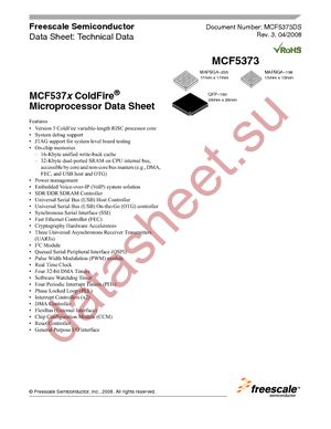 MCF5372LCVM240 datasheet  