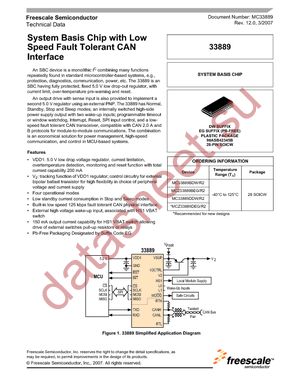 MCZ33889BEG datasheet  