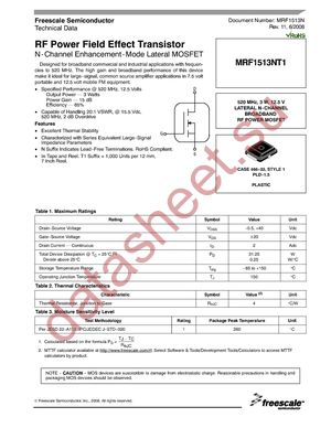 MRF1513NT1 datasheet  