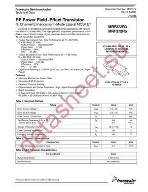 MRF372R3 datasheet  