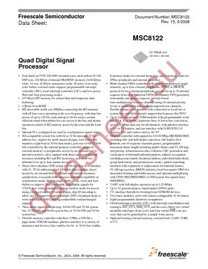 MSC8122TMP6400 datasheet  