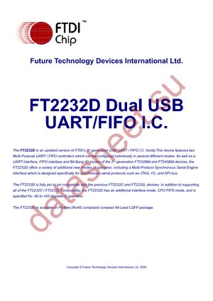 FT2232D datasheet  