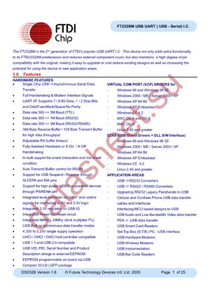 FT232BM datasheet  