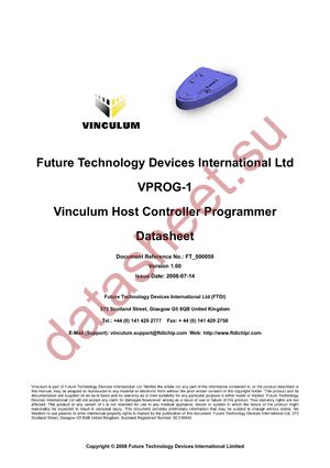 VPROG-1-S-ZIF40 datasheet  