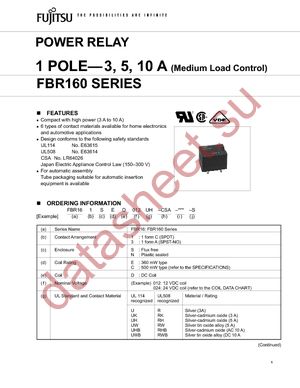 FBR161NED005R datasheet  