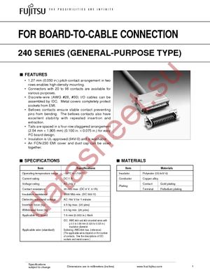 FCN-245P096-G/E datasheet  