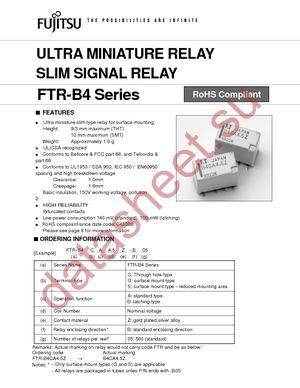 FTR-B4CA003Z datasheet  