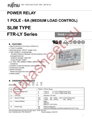 FTR-LYRA012Y datasheet  