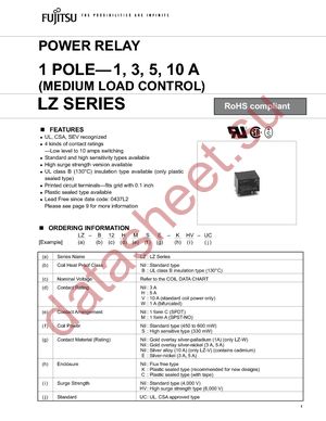 LZ-12HMSE-K datasheet  