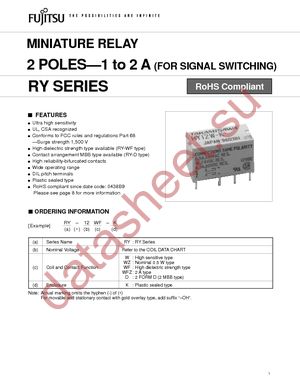 RY-9W-K datasheet  