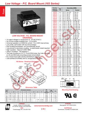 183E16 datasheet  