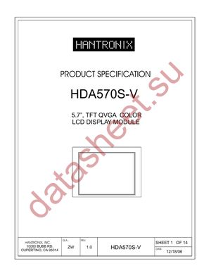HDA570S-U datasheet  