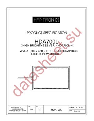 HDA700L-H datasheet  