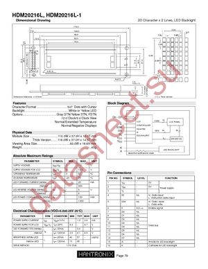 HDM20216L-1-L30S datasheet  