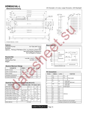 HDM20216L-L-E30F datasheet  