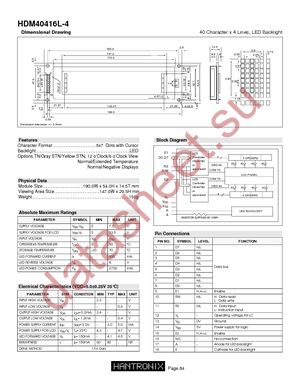 HDM20416L-1-E30S datasheet  