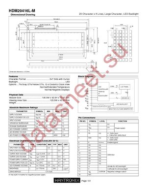 HDM20416L-M-L30S datasheet  