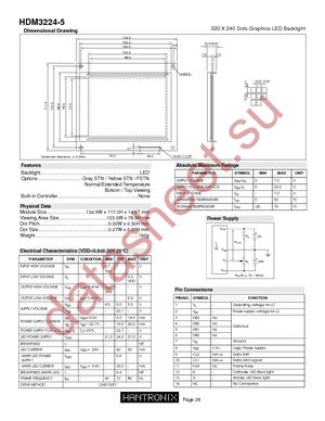 HDM3224-5-N31F datasheet  