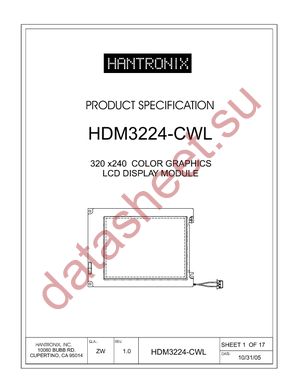 HDM3224-CWL datasheet  