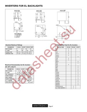 HVI-6 datasheet  