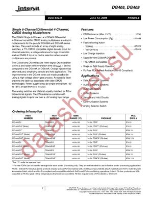 DG408DY datasheet  