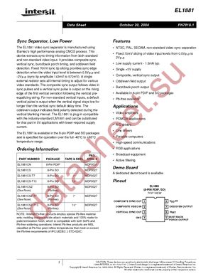 EL1881CN datasheet  