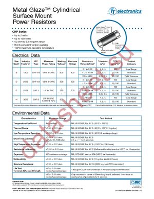 CHP21001001J-LF datasheet  