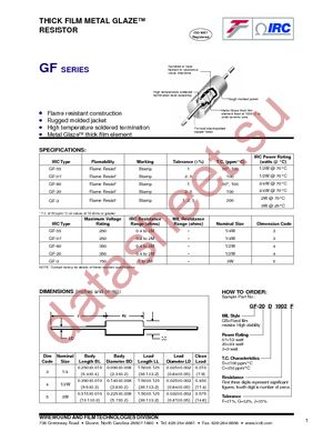GF07D2R70JTR datasheet  