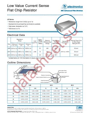 LR1206-LF-R033-JT datasheet  