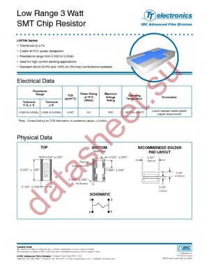 LRCLRF3W01R012F datasheet  