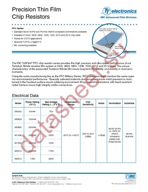 PFC-W0805LF-03-1962-B datasheet  