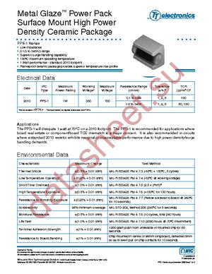 PPS11003501F-LF datasheet  