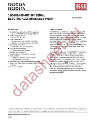 IS25C64A-2GI-TR datasheet  