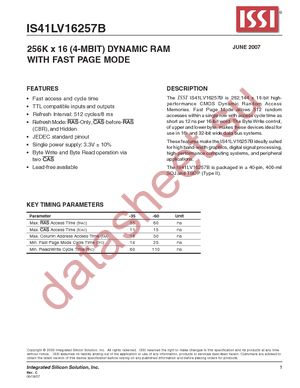 IS41LV16257B-35TL datasheet  