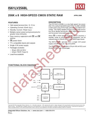 IS61LV2568L-10KLI-TR datasheet  