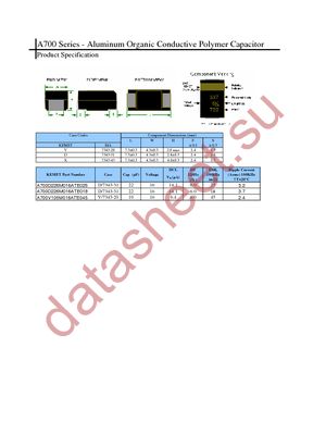 A700V106M016ATE045 datasheet  