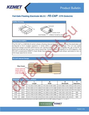 C0603S222J5RACTU datasheet  