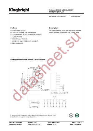 SA03-11SRWA datasheet  