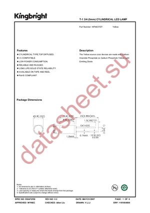 WP483YDT datasheet  