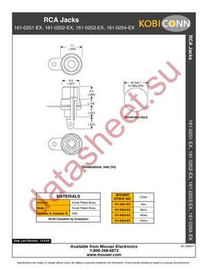 161-0251-EX datasheet  