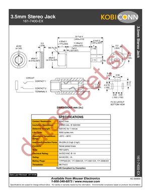 161-7400-EX datasheet  