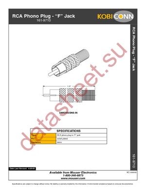 161-9710 datasheet  