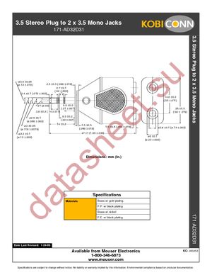 171-AD32D31 datasheet  